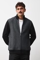 Bluza męska z drobnym wzorem RW25-BLM802 czarny RW25