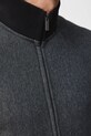 Bluza męska z drobnym wzorem RW25-BLM802 czarny