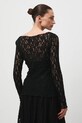 Odzież Longsleeve damski koronkowy RW25-BUD304 czarny