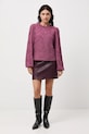 Longsleeve damski żakardowy RW25-BUD506 fioletowy RW25