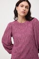 Longsleeve damski żakardowy fioletowy RW25-BUD506