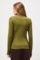 Odzież Longsleeve damski gładki RW25-BUD700 zielony