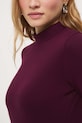 Longsleeve damski gładki RW25-BUD700 bordowy