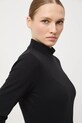 Longsleeve damski gładki czarny RW25-BUD700