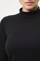 Longsleeve damski gładki RW25-BUD700 czarny