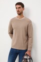 Medicine longsleeve bawełniany RW25-BUM902 brązowy RW25