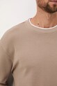 Medicine longsleeve bawełniany RW25-BUM902 brązowy