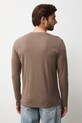Odzież Longsleeve męski interlock z nadrukiem RW25-BUMB01 brązowy