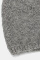 Akcesoria Czapka damska beanie z domieszką wełny owczej i wełny alpaki RW25-CDD501 szary