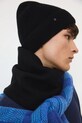 Medicine czapka z wełny merino wełna czarny RW25-CDM700