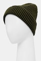 Akcesoria Czapka męska beanie z domieszką wełny i kaszmiru RW25-CDM704 zielony