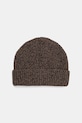 Czapka z domieszką wełny męska beanie melanżowa RW25-CDM705 brązowy RW25