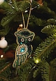 Ozdoba choinkowa handmade - sowa zielony RW25-DEU808