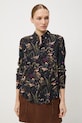 Odzież Koszula damska z wiskozy wzorzysta RW25-KDD070 czarny