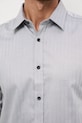 Koszula męska z kołnierzykiem klasycznym z drobnym wzorem RW25-KDM091 szary