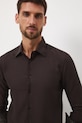 Košile pánská se zesíleným límečkem hnědá RW25-KDM092