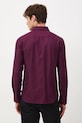 Oblečení Košile pánská s klasickým límcem s jemným vzorem RW25-KDM700 burgundské