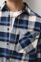 Bavlněná košile pánská s klasickým límcem a károvaným vzorem RW25-KDM903