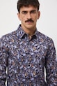 Koszula męska z kołnierzykiem klasycznym wzorzysta RW25-KDMA20 multicolor