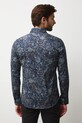 Odzież Koszula męska z kołnierzykiem klasycznym wzorzysta RW25-KDMB11 multicolor