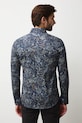 Odzież Koszula męska z kołnierzykiem klasycznym wzorzysta RW25-KDMB11 multicolor