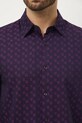Medicine koszula bawełniana RW25-KDMB22 fioletowy