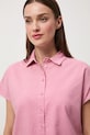 Medicine cămașă din amestec de in roz RW25-KKD102