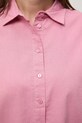 Medicine cămașă din amestec de in RW25-KKD102 roz