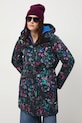 Parka damska oversize wzorzysta RW25-KPD811 multicolor RW25