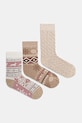 Bavlnené ponožky vzorované (3-pack) dlhé ponožky viacfarebná RW25-LBDB04
