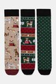 Medicine skarpetki bawełniane 3-pack skarpetki długie multicolor RW25-LBMA10