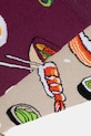 Bavlnené ponožky sushi a ramen (2-pack) RW25-LGDA06 viacfarebná RW25