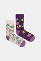 Medicine skarpetki bawełniane 2-pack skarpetki długie multicolor RW25-LGDB05