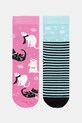 Medicine skarpetki bawełniane 2-pack animal multicolor RW25-LGDC01