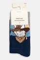 Odzież Skarpetki bawełniane męskie w koty (2-pack) RW25-LGM305 multicolor