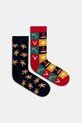 Medicine skarpetki bawełniane 2-pack skarpetki długie multicolor RW25-LGMA20