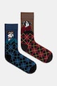 Skarpetki bawełniane męskie w psy (2-pack) skarpetki długie multicolor RW25-LGMB15