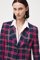 Marynarka damska w kratę multicolor RW25-MKD900