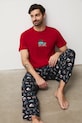 Medicine piżama bawełniana wzorzyste czerwony RW25-PJMA02