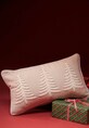 Poszewka dekoracyjna na poduszkę z aplikacją 35 x 60 cm beżowy RW25-PSU838