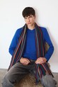 Medicine szal z domieszką wełny multicolor RW25-SAM703
