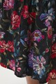 Spódnica damska midi z wiskozy wzorzysta czarny RW25-SDD030