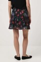 Spódnica damska mini wzorzysta czarny RW25-SDD031