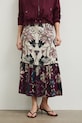 Oblečení Sukně s příměsí lnu dámská maxi, se vzorem RW25.SDD106 vícebarevná