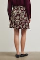 Sukně dámská mini z viskózy se vzorem burgundské RW25-SDD111