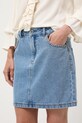 Spódnica jeansowa bawełniana damska mini niebieski RW25-SDD403