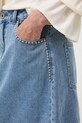 Spódnica jeansowa bawełniana damska mini RW25-SDD403 niebieski