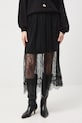 Sukňa maxi čipkovaná čierna RW25-SDDB04