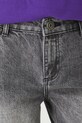 Jeansy damskie boyfriend z efektem sprania szary RW25-SJD011