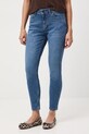 Jeansy damskie skinny z efektem sprania RW25-SJD030 niebieski RW25